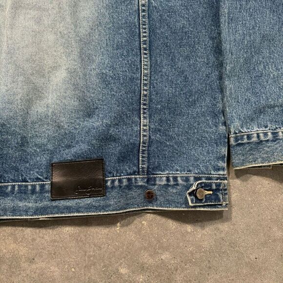2000s Sean John Blue Denim Button Up Jacket Men’s Size Medium Heavy Streetwear - Picture 12 of 16